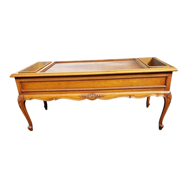 De Bournais French Provincial Rafraichissoir Cooler Cocktail Coffee Table For Sale