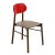 Contemporary Red Bokken Chairs in Beech Structure by Colé Italia, Set of 4 For Sale - Image 3 of 8
