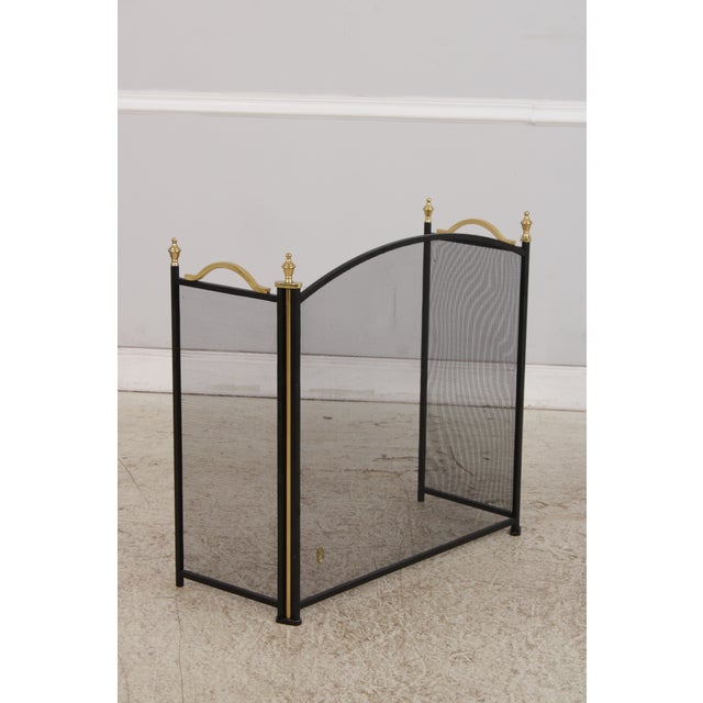 Virginia Metalcrafters 9 Piece Fireplace Screen Andiron Tool Set For Sale In Philadelphia - Image 6 of 18