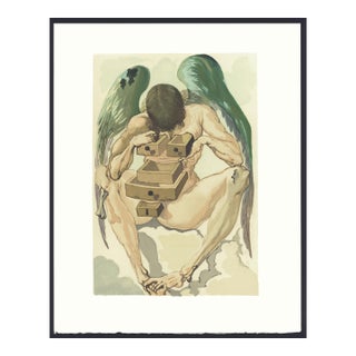 1963 Dalí Divine Comedy Engraving Purgatoire Chant 1 "Le Règne Des Pénitents" (The Reign of Penitents) For Sale