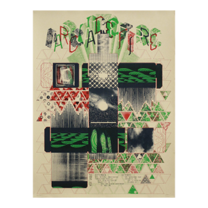 2007 American Concert Poster, the Arcade Fire at Kansas City and Louiseville