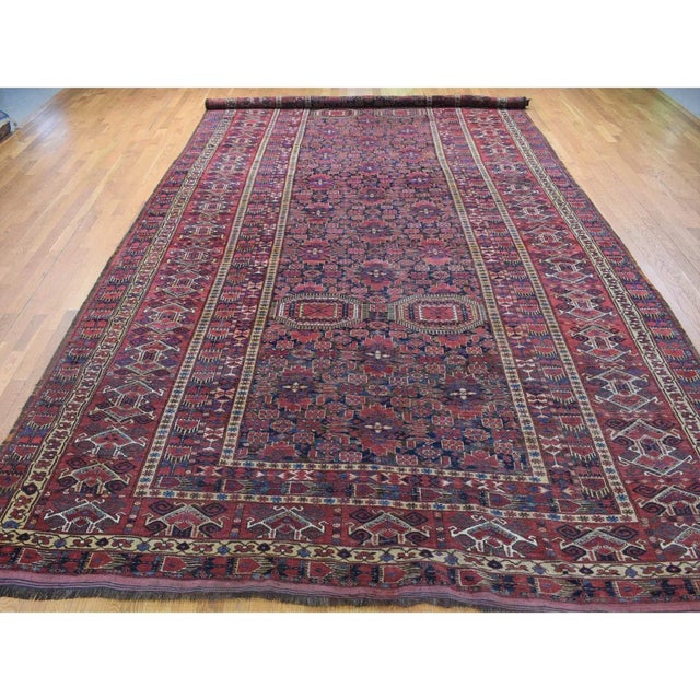 Islamic 1910s Blue Antique Afghan Rug For Sale - Image 3 of 11