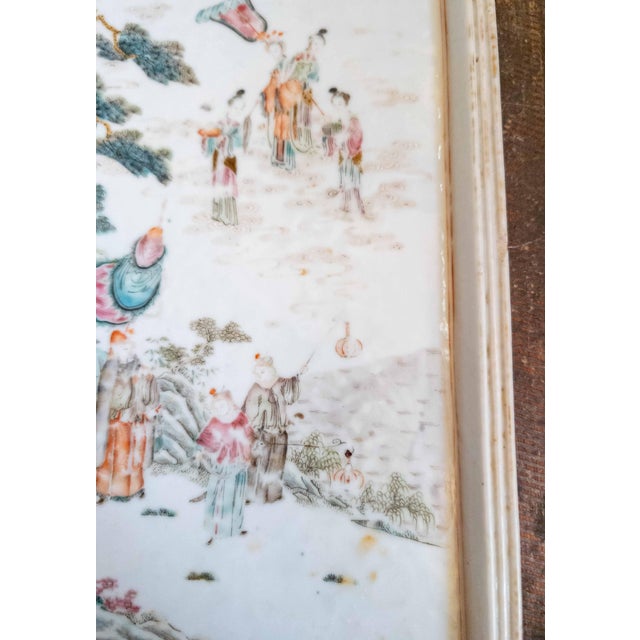 White 19th Century Chinese Porcelain Tray in Famille Rose Palette, Probably Daoguang Period For Sale - Image 8 of 18