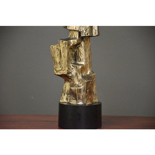 1970s Brutalist Bronze Table Lamp by Richard Barr for Laurel For Sale In Boston - Image 6 of 8
