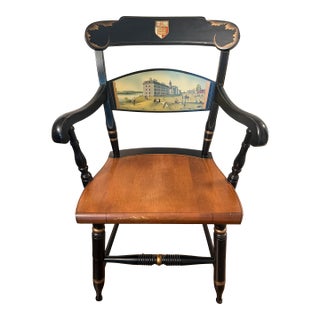 Vintage Hitchcock Cornell University Commemorative Alumni Captain’s Chair For Sale