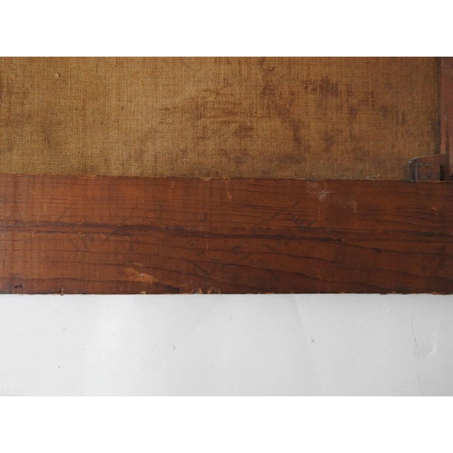 Late 19th Century Portrait Painting Working Man With Mustache For Sale - Image 4 of 4