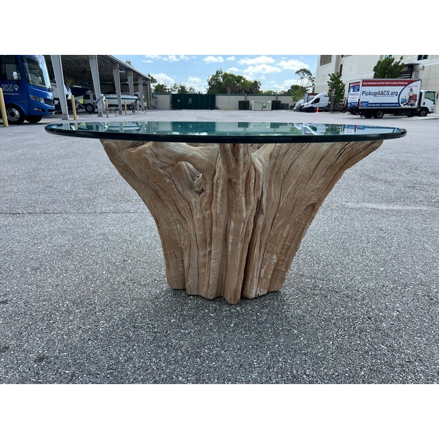 Modern Large-Scale Tree Stump Dining Table For Sale - Image 3 of 10