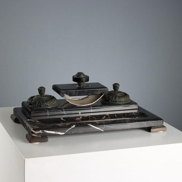 Portoro Marble Desk Set For Sale - Image 9 of 9
