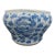 Chinese Blue Porcelain Peonies Scroll Cache Spittoon Planter Pot Bowl For Sale