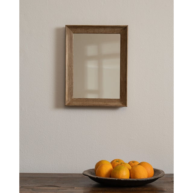 19th Century French Tan Oak Mirror For Sale - Image 9 of 15