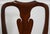 1980s Set of 6 Henkel Harris Mahogany Queen Anne Dining Chairs For Sale - Image 5 of 18