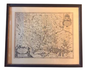 17th Century Moses Pitt's 'Dalecarliae and Westmannia, Vplandia' Dual Sided Map