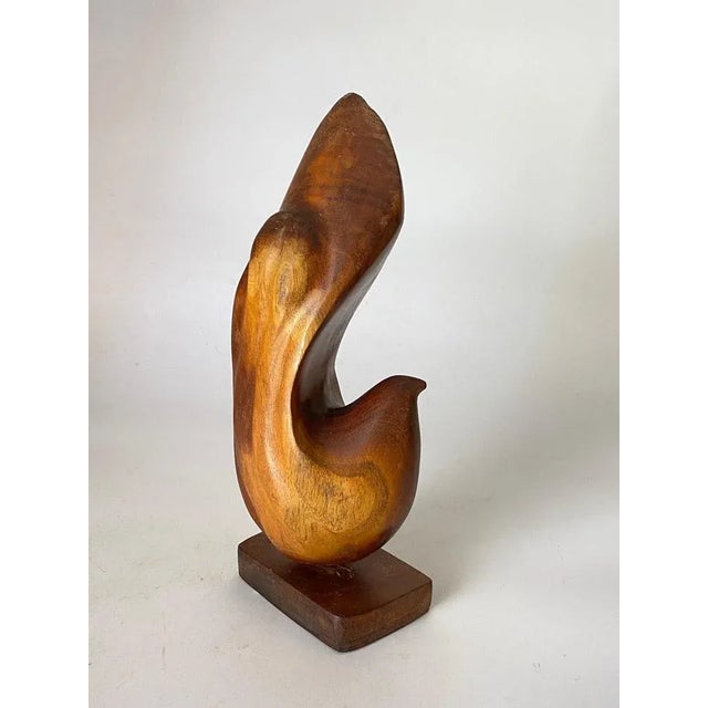 Abstract Wooden Sculpture in the style of Alexandre Noll, France, 1960s For Sale - Image 10 of 12