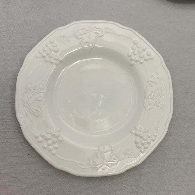 This eight-piece set of milk glass dessert dishes can serve a shrimp cocktail, a fruit cup or any treat in the stemmed...