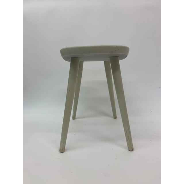 Ivory Stool by Yngve Ekström for A.P. Stolen, 1950s For Sale - Image 8 of 15