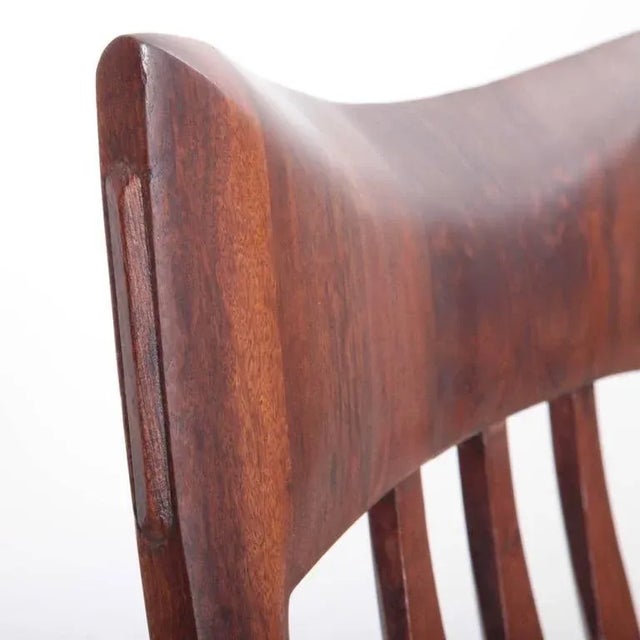 Black Studio Lounge Chair in Black Walnut by Ben Rouzie, 1960s For Sale - Image 8 of 11