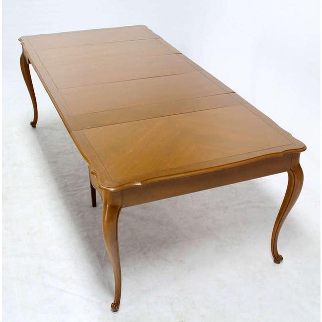 Very nice condition and craftsmanship american walnut finish console table that converts into a nice size dining table....