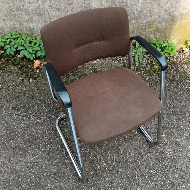 Strafor Set of Steelcase Office Chairs from Strafor, France, 1980s For Sale - Image 4 of 9