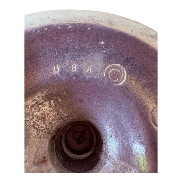 Mid 20th Century Vintage American Is Century Modern Pewter-Tone Sunburst Medallion Water Goblets – Set of 6 For Sale - Image 5 of 9