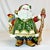 American 1980s Vintage Majolica Hollywood Regency Americana Fitz & Floyd Christmas Santa Tea Pot. For Sale - Image 3 of 10