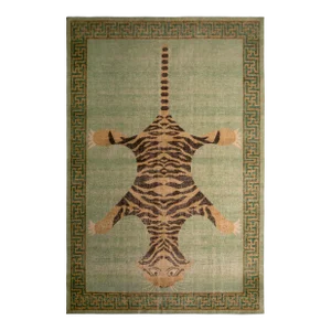 Rug & Kilim’s Oversized Tiger Rug in Green, 12x14