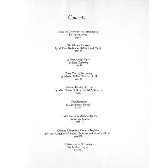 Traditional "The Finest Rooms by America's Great Decorators" 1964 Tweed, Katherine [Edited By] For Sale - Image 3 of 12