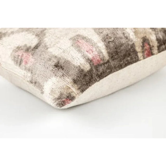 Modern Canvello Silk Velvet Pillow With Premium Down Feather Insert For Sale - Image 3 of 5