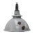 Vintage British Industrial Gray Enamel Pendant Light from Benjamin Electric Manufacturing Company For Sale