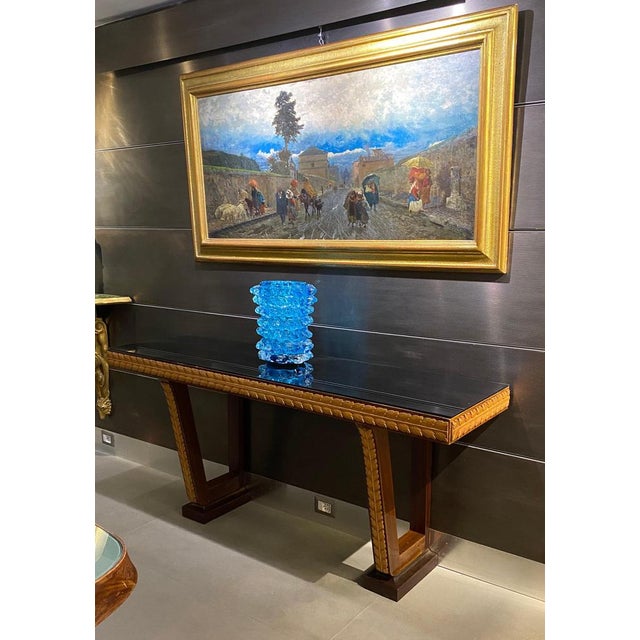 1940s Art Deco Italian Console Table attributed to Osvaldo Borsani, 1940s For Sale - Image 5 of 10