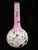 Glass Victorian Harrach Enameled Flower Opaline Pink Cased Glass 17" Bohemian Vase For Sale - Image 7 of 11