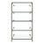 Leon Rosen for Pace Waterfall Glass and Brass Shelving Unit. For Sale