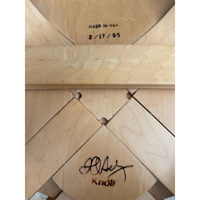 1990s Frank Gehry for Knoll “Hat Trick” Chair For Sale - Image 9 of 11