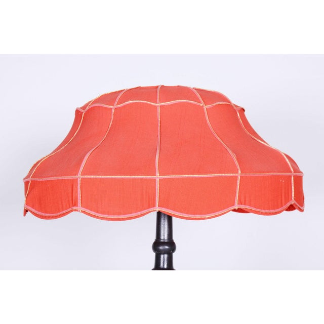 Czech Art Deco Floor Lamp in Beech, 1920s For Sale - Image 4 of 11