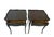 French French Black Painted Wooden Side or End Tables, a Pair For Sale - Image 3 of 11