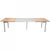 Hans Wegner 322 dining table with a table top of beech and a steel frame. The table is from the 2000s and appears in good...