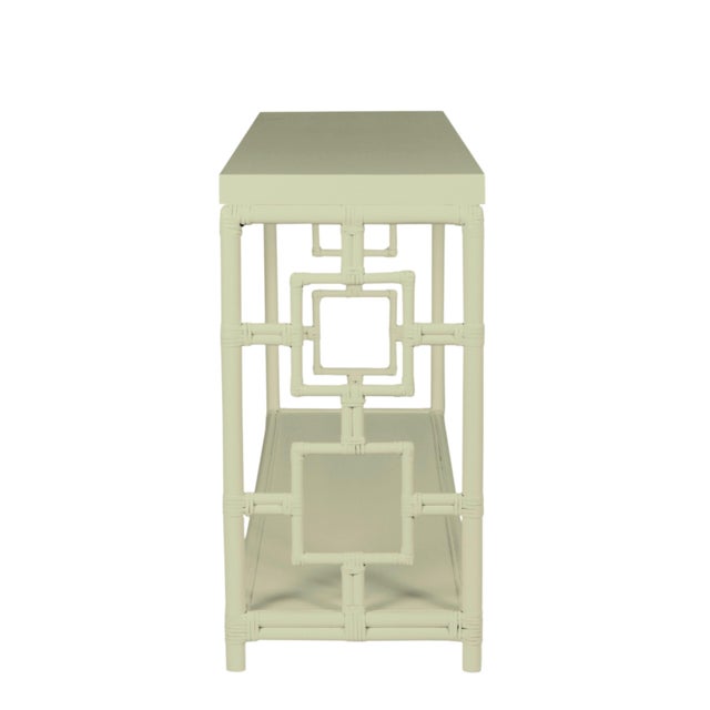 Not Yet Made - Made To Order Sobe Console, Celery Green For Sale - Image 5 of 6
