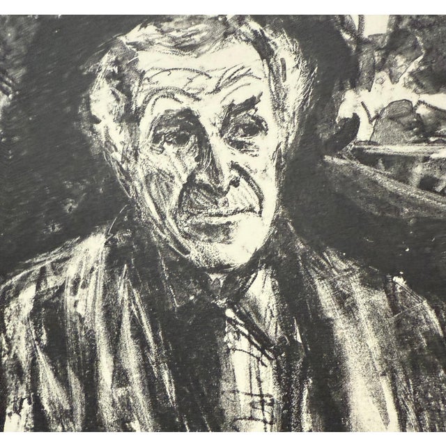 Expressionism Arbit Blatas, Lithuanian French Artist Arbit Blatas Lithograph Marc Chagall School of Paris, 1962 For Sale - Image 3 of 7