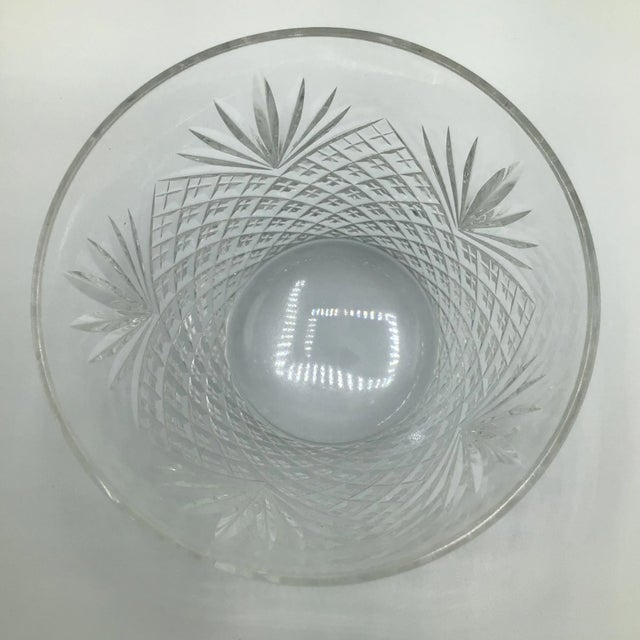 Glass Hawkes Old Fashioned Glasses Strawberry Diamond and Fan Cut Crystal -Set of 2 For Sale - Image 7 of 12