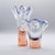 Josef Hospodka Sommerso Art Glass Vase Duo for Chřibská Glassworks, Czechoslovakia, 1960s A beautiful pair of hand-blown...
