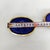 Metal Vintage Cloisonné Enamel Oval Trinket Box – White Ground With Red Floral Motif, Silver-Blue Interior For Sale - Image 7 of 9