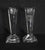 Vintage (1980's) Pair of Madison Crystal - Clear Candlesticks. Made by Rosenthal - Signed. Features Merrill Lynch Etched...