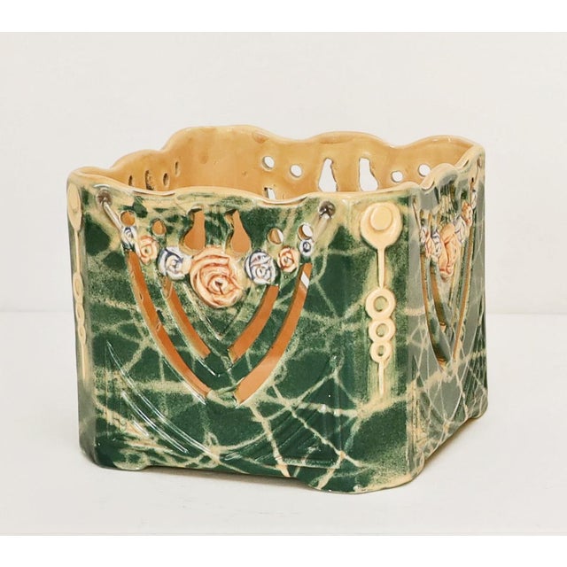 Ceramic Art Nouveau Flower Pot, 1915 For Sale - Image 7 of 7