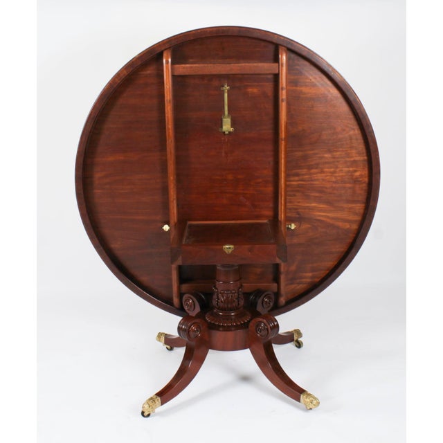 Antique George IV Dining Table and Chairs, 1820s, Set of 7 For Sale - Image 3 of 18