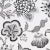 SAMPLE - Schumacher x Celerie Kemble Hothouse Flowers Silhouette Wallpaper In Black And White For Sale
