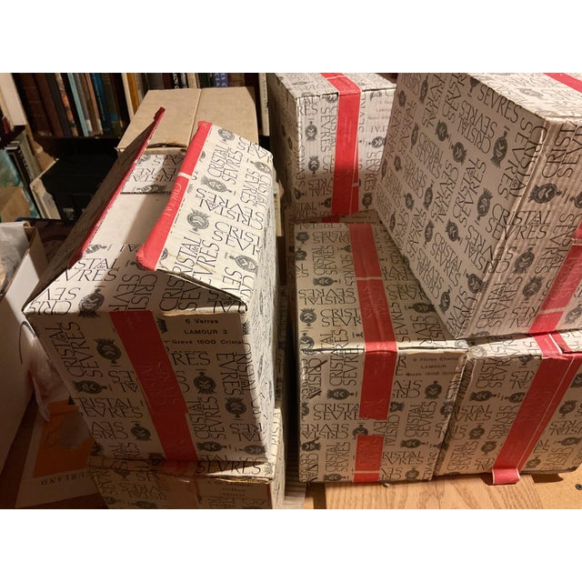 Complete Set for 12 Persons, Lamour Gravé 1600 in It’s Factory Original Packing of 1980’s For Sale - Image 15 of 17