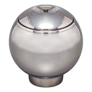 Ice Bucket in Stainless Steel by Aldo Tura for Macabo, 1960s For Sale