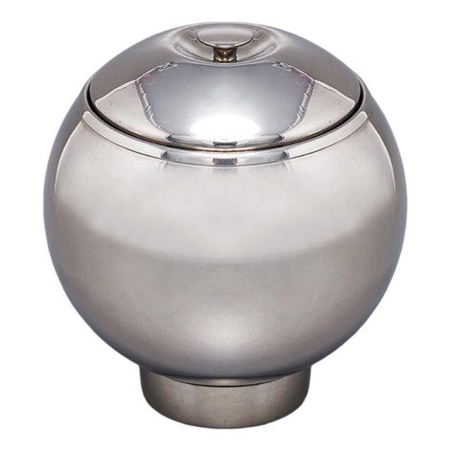 Ice Bucket in Stainless Steel by Aldo Tura for Macabo, 1960s For Sale