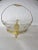This is a Gorgeous Antique Brides Basket in a Gold Ornate Metal Frame with a Crystal Star Bust Pattern Bowl. The Basket...