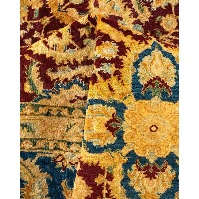 Textile Mogul, One-of-a-Kind Hand-Knotted Area Rug in Red, 8' 2" x 10' 0" For Sale - Image 7 of 8