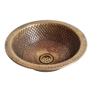 Brass Sink for Bathroom, Vessel, Drop in & Undermount Brass Aged Sink